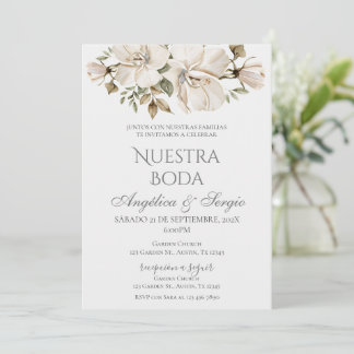 Convite Casamento Floral Boho Espanhol