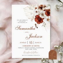 Casamento Floral Boho Teracota