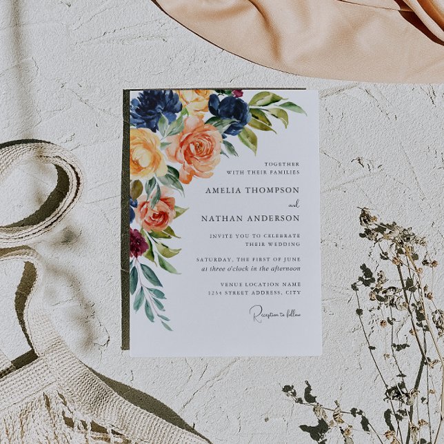 Convite Casamento Floral Botânico (Criador carregado)