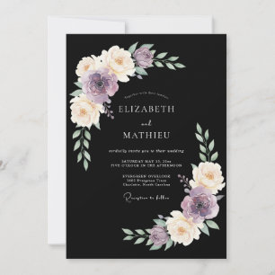 Convite Casamento Floral Botânico com Creme de Lavanda