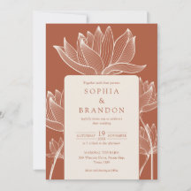 Casamento Floral Botânico Moderno em Terracota