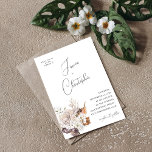Convite Casamento Floral Branca 2<br><div class="desc">Encontrem seus convidados para o casamento com seus Convidados de Casamento Floral Brancos.</div>