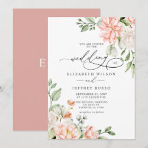 Casamento Floral Branco Bege Moderno Elegante