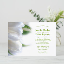 Convite Casamento Floral Branco do Orçamento Clássico e Ro