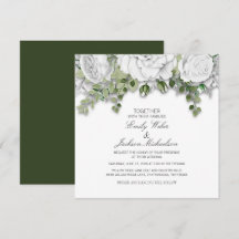 Casamento Floral Branco e Verde Elegante