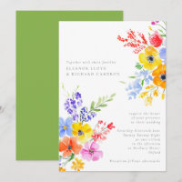Casamento Floral Bright & Bold Watercolor