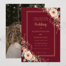 Casamento Floral Burgundy e Blush Elegante