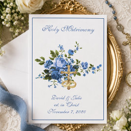 Convite Casamento Floral Católico Recepção na Igreja Combi