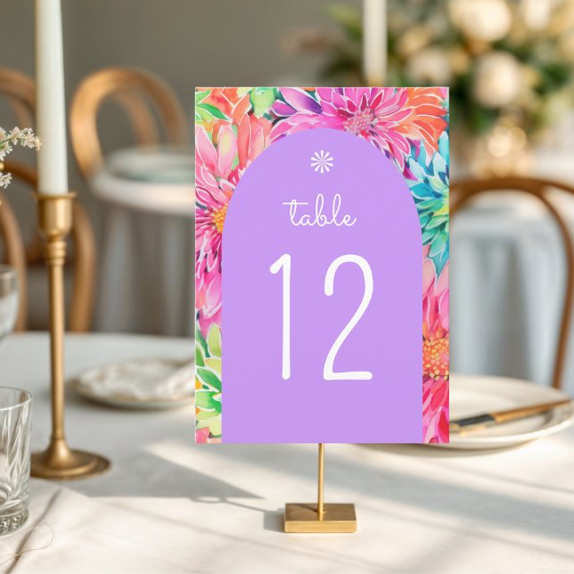 Convite Casamento Floral Colorido Moderno de Aquarela Trop (Criador carregado)