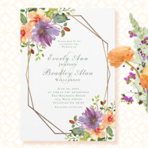 Casamento Floral com Aquarela Dourada e Bege Pêsse