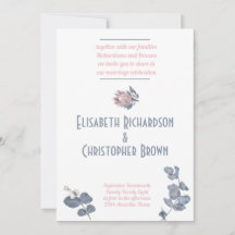 Casamento Floral Cor-de-Rosa Azul