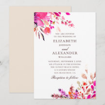 Casamento floral cor-de-rosa em aquarela. Jardim b