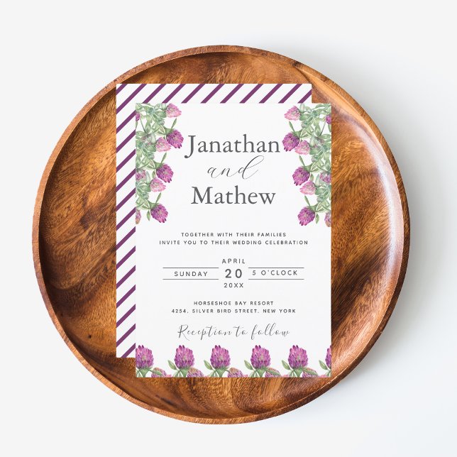 Convite Casamento Floral da Selva de Verão (Summer Jungle Watercolour Floral Wedding Supplies)