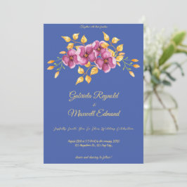 Convite Casamento Floral das Orquídeas Leves Românticas