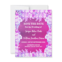 Casamento Floral De Anêmona Púrpura Rosa Salvar A