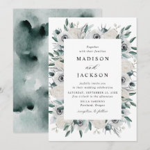 Casamento Floral de Anêmonas Brancas e Rosas