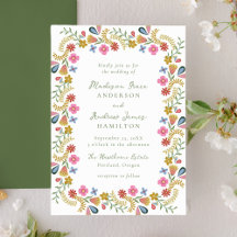 Casamento Floral de Arte Popular Caprichosa
