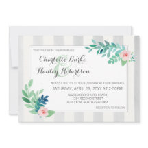 Casamento Floral de Bandas Modernas e Aquarelas