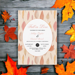 Convite Casamento Floral de Boho País Cair