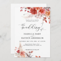 Casamento Floral de Burnt Orange Rust Boho Terraco