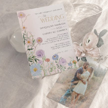 Casamento Floral de Flor Silvestre BOHO em Aquarel