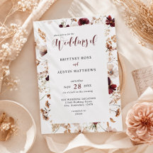 Casamento Floral de Flores Silvestres de Outono