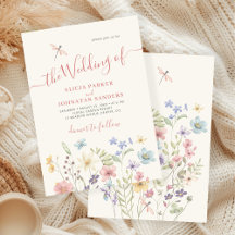 Casamento floral de flores silvestres do Boho