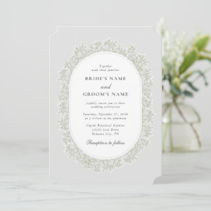 Convite Casamento Floral de Gipsófila Respiração de Bebê M