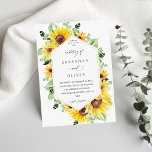 Convite Casamento Floral de Girassol e Eucalyptus MOD - Br<br><div class="desc">Coloque seus convidados no clima para seu casamento com seu convite de casamento Floral de Sunflower & Eucalyptus MOD.</div>