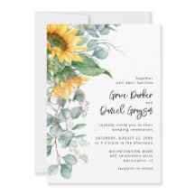 Casamento Floral de Girassol Eucalipto Rústico