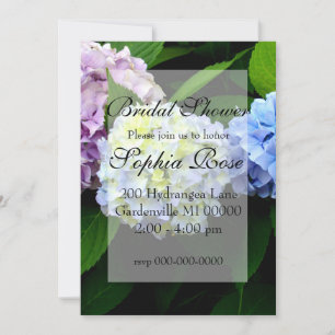 Convite Casamento floral de Hydrangea legante