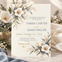 Casamento Floral de Inverno Elegante