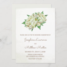 Casamento Floral de Ivory Peony Watercolor