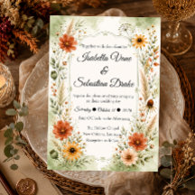 Casamento Floral de Jardim de Outono Atemporal