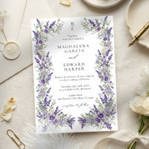 Casamento Floral de Jardim de Rosa Lavanda Roxa Vi