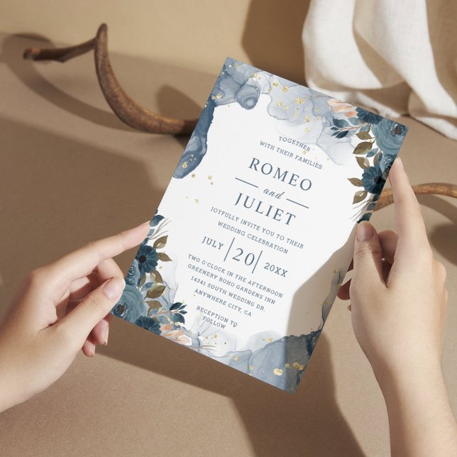 Convite Casamento Floral de Jardim de Verão (Criador carregado)