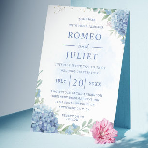 Convite Casamento Floral de Jardim de Verão