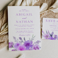 Casamento Floral de Lavanda Roxo Gordo