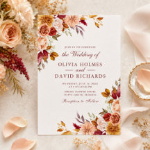 Casamento Floral de Outono com Laranja Queimada e 