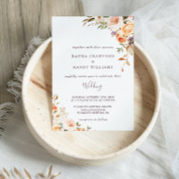Casamento Floral de outono de Outono Amarelo Roxo