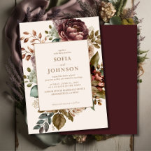 Casamento Floral de Outono e Inverno com Rosa Escu