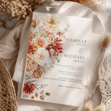 Casamento Floral de Outono Elegante