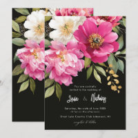 Casamento Floral de Peônia com Aquarela Rosa e Bra