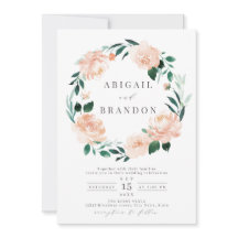 Casamento floral de pêssego do jardim romântico em