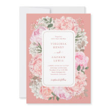 Casamento Floral de Pêssego Elegante