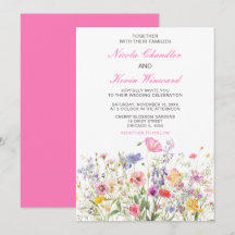 Casamento Floral de Primavera de Flor Selvagem