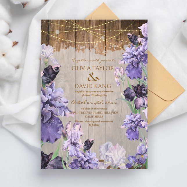 Convite Casamento Floral de Primavera Rustic (Criador carregado)