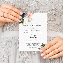 Convite Casamento Floral de Queda Exquisita