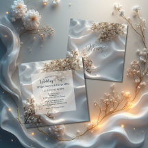 Casamento floral de respiração de bebê romântico e