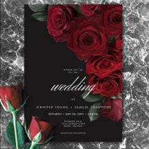 Casamento Floral de Rosas vermelhas de Sangue Eleg